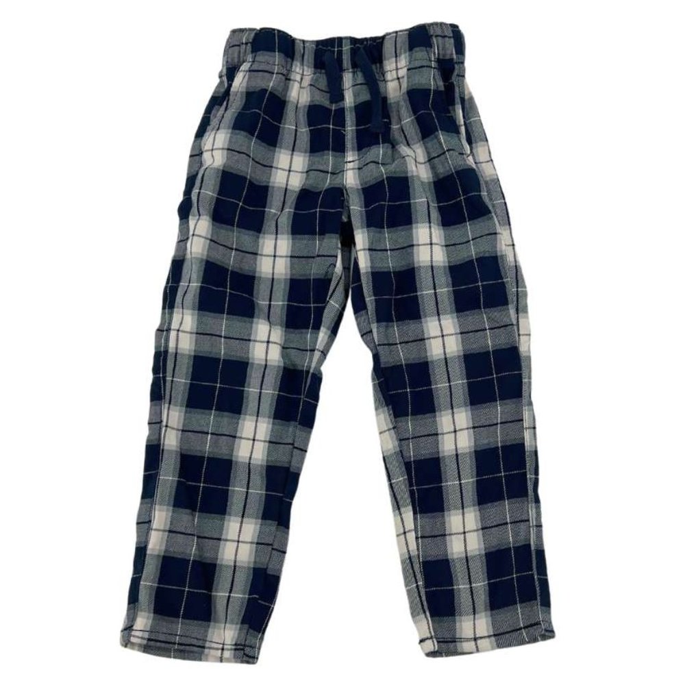 H&M | Boy's Plaid Sleep Pant | Blue & Cream | Size 4T
